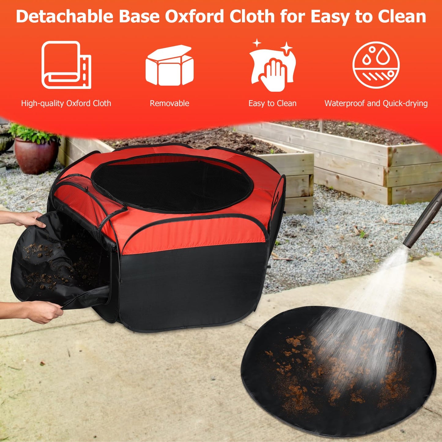 2025 Upgraded Large Brooder Box for Chick Starter Kit, Double Door Brooder Pen/Ten Brooding Up to 15 Baby Chick, Duck and Quail