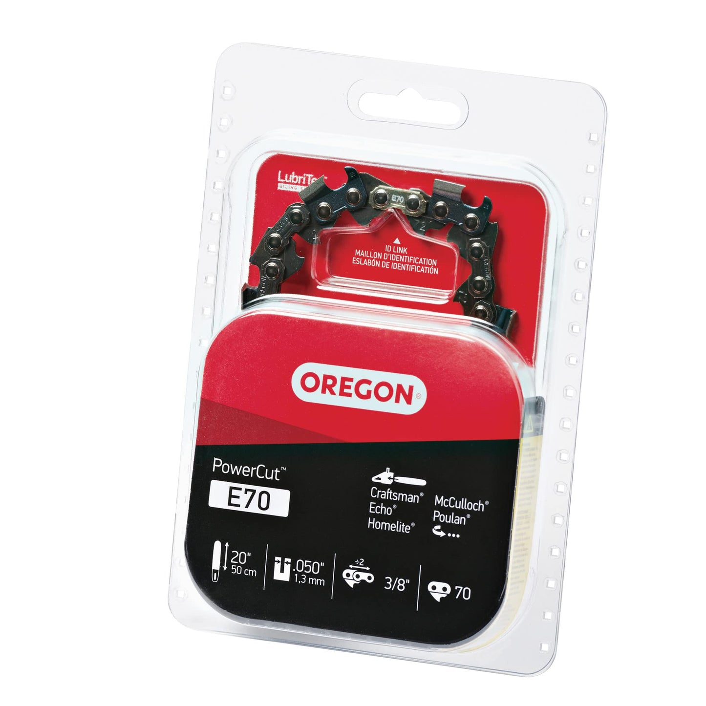 Oregon E70 PowerCut 20-Inch Chainsaw Chain, Fits Craftsman, Echo, Homelite, McCulloch, Poulan