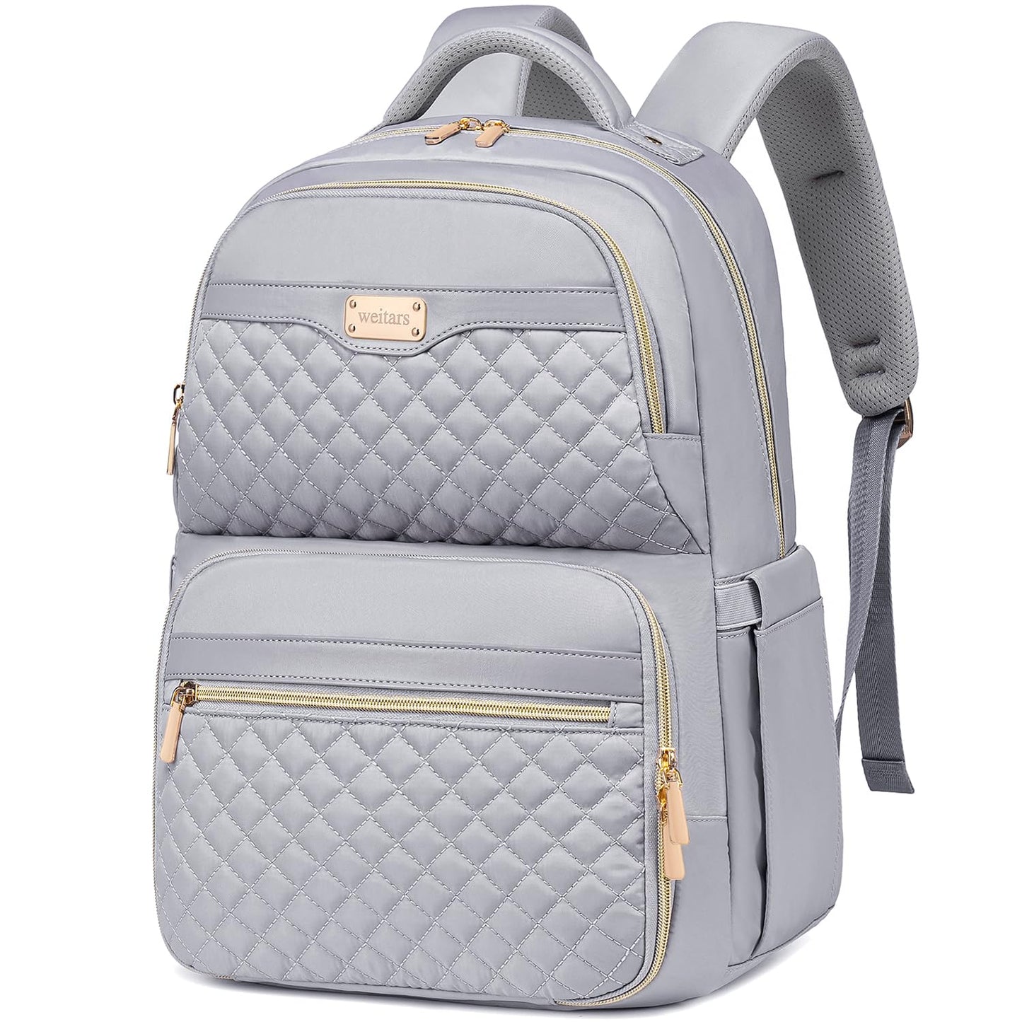 Weitars Lunch Backpack, Insulated Cooler Backpack 15.6 Inch Laptop Backpack For Women Men,Travel Backpack,Work Backpack, Gray, Large, Leisure