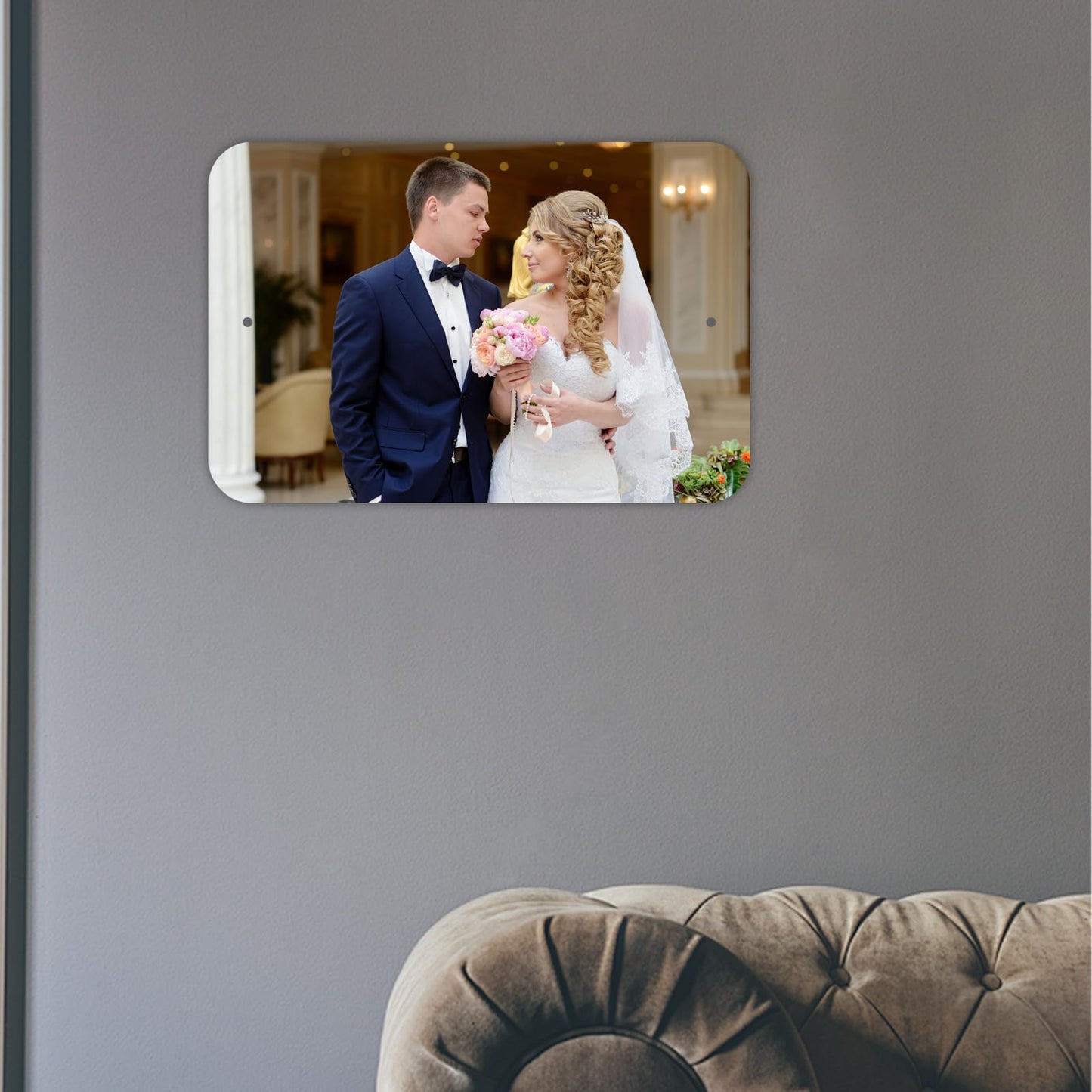 4 Pack Blank Aluminum Sign, 12x18Inch Sublimation Sign Blanks, Heat Transfer Metal Blank Signs, Custom Parking for Crafts Yard Garden Outdoors, Easy to Mount Indoor or Outdoor Use