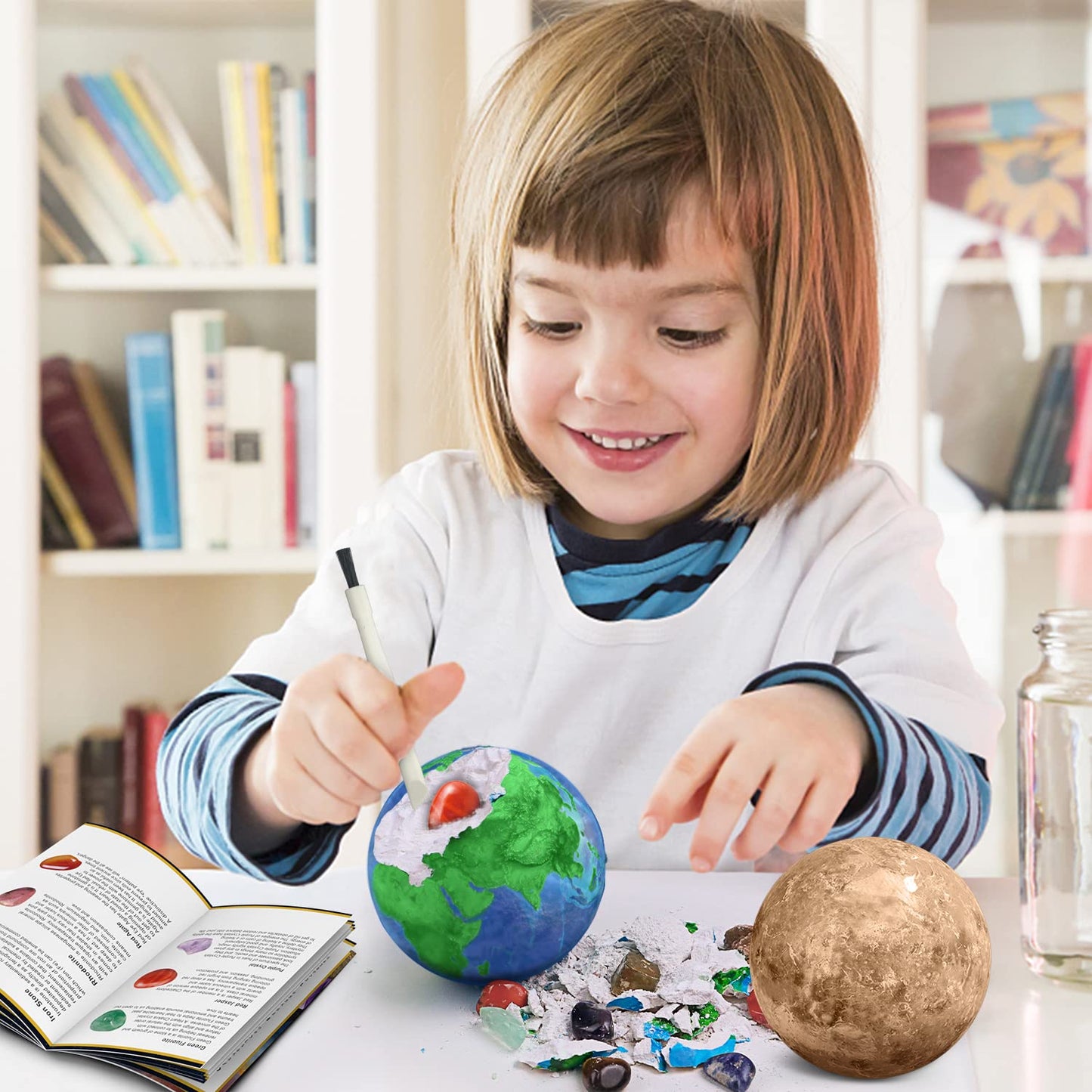 EARTH'SCODE Volcano Kit for Kids - Science Experiments Kits for Kids Age 6-8-10 Educational Scientist Toys Gifts for Boys Girls Volcano, Space Toys Gemstone Dig Kit