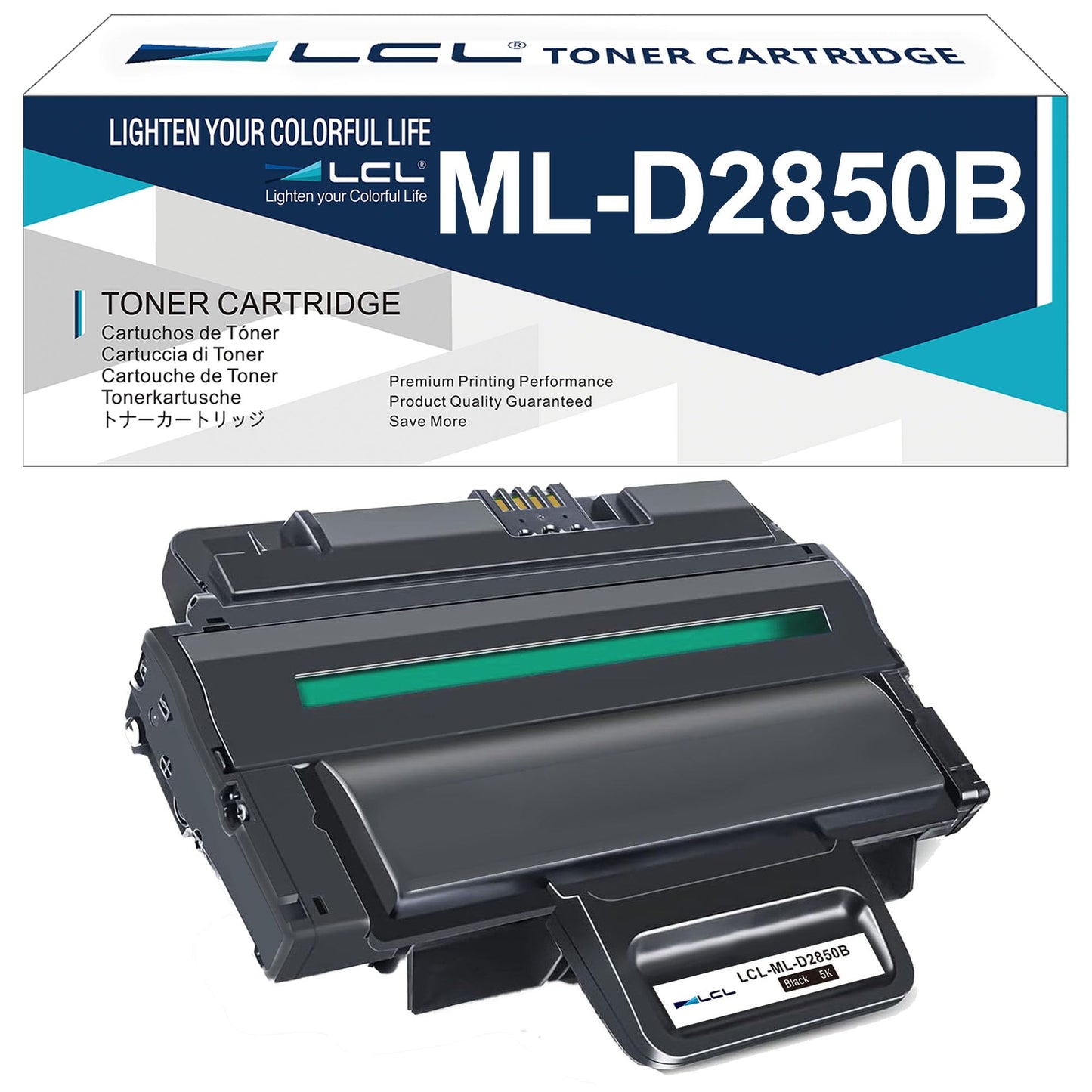 LCL Compatible Toner Cartridge for Samsung ML-D2850B ML-D2850A 5000pages (1-Pack,Black) for Samsung ML-2850 ML-2850D ML-2850ND ML-2850DR ML-2851ND ML-2851NDL ML-2851NDR