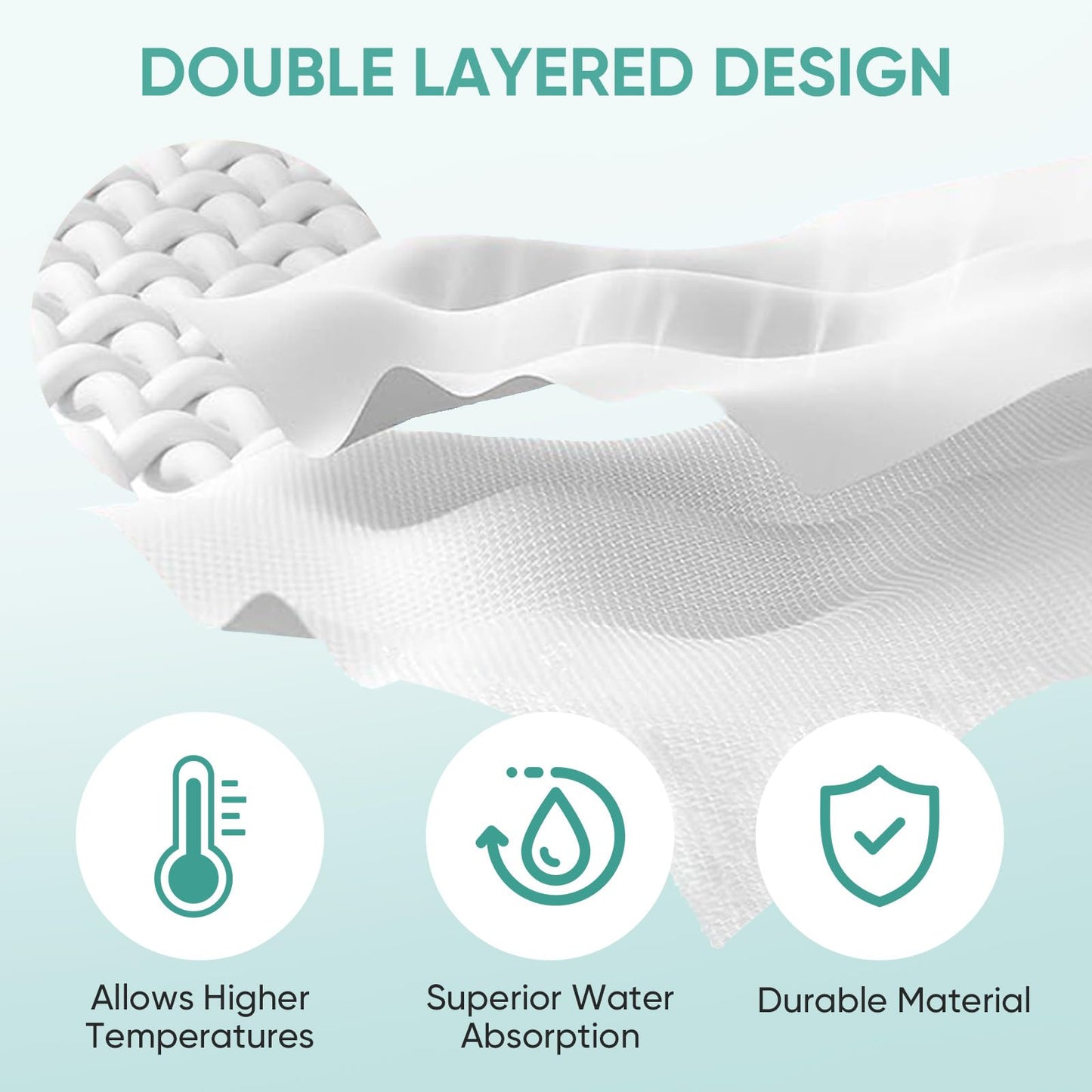 BIHARNT 6 Pack SMP01 Microfiber & Washable Steam Mop Pads Compatible with Kenmore SM2060 S200 Series Floor Cleaning Steam Mop (White)
