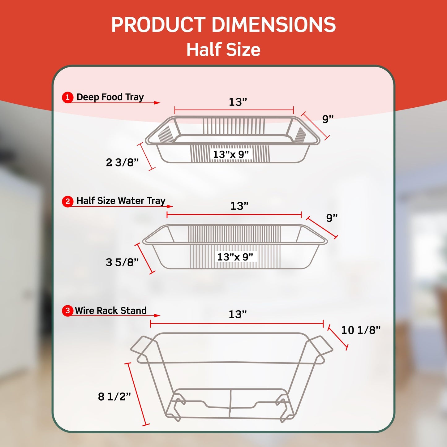 Disposable Chafing Dish Buffet Set (39 PCS) – Catering Food Warmers with 6X Half-Size Serving Pans, Covers, Foldable Racks, Utensils & Fuel Cans - Perfect for Buffets, Parties, Events & Food Serving