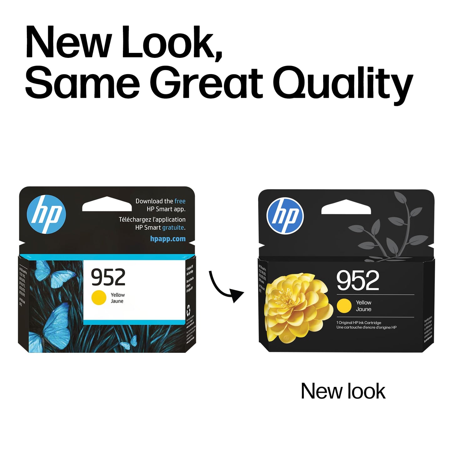 Original HP 952 Yellow Ink Cartridge | Works with HP OfficeJet 8702, HP OfficeJet Pro 7720, 7740, 8210, 8710, 8720, 8730, 8740 Series | Eligible for Instant Ink | L0S55AN