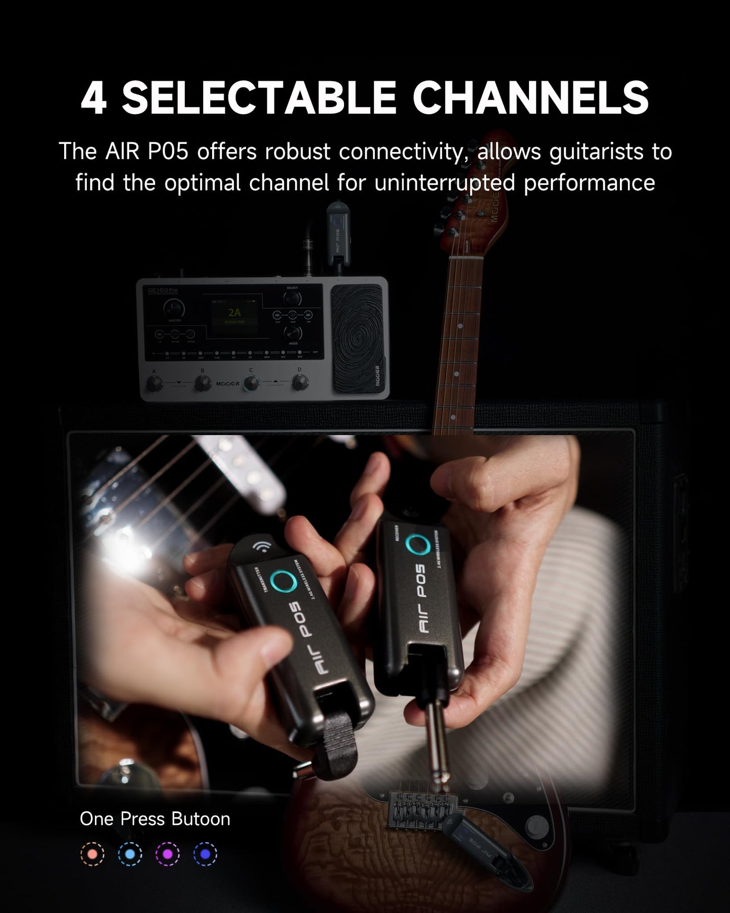 MOOER Air P05 Electric Guitar Wireless System Instruments Wireless System