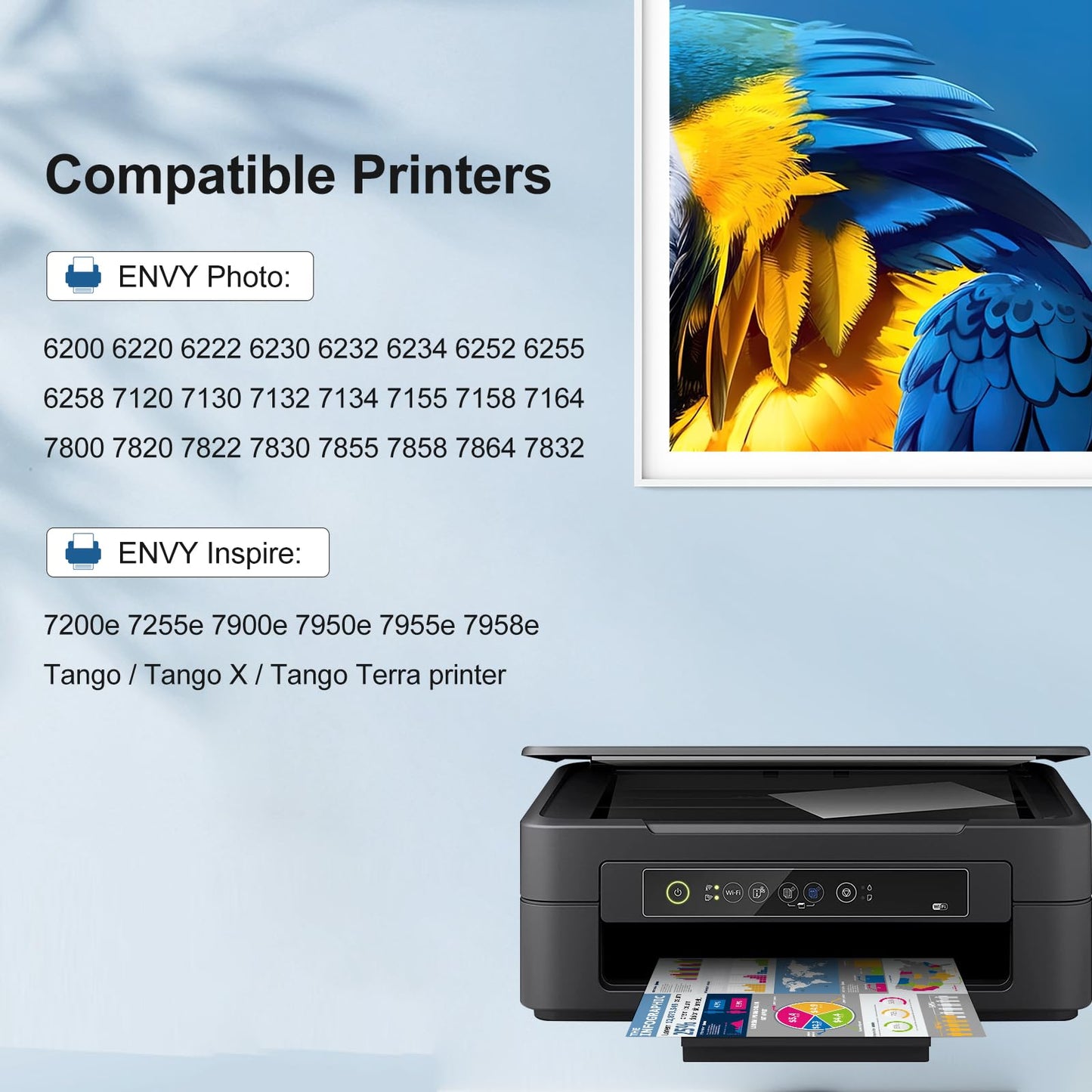 64XL Ink Cartridge for HP Printers Compatible for HP 64 Ink Cartridges, with HP 64XL Ink Cartridge Black and Colour for HP Envy Photo 7855 7864 7120 7130 7858 6252 6255 6258 6200 6220 6230 6232 2-Pack