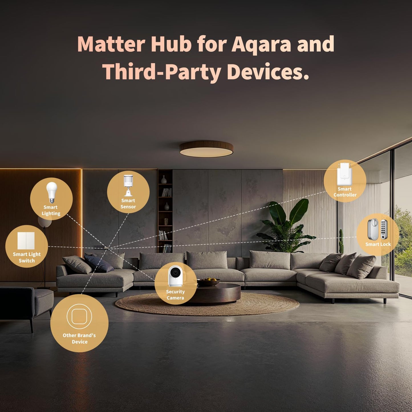 Aqara Smart Hub M100 for Home Automation, Matter Controller, Thread Border Router, Features Aqara Zigbee (Not Third-Party), Wi-Fi, Supports Apple HomeKit, Alexa, Google Home, IFTTT, Assistant
