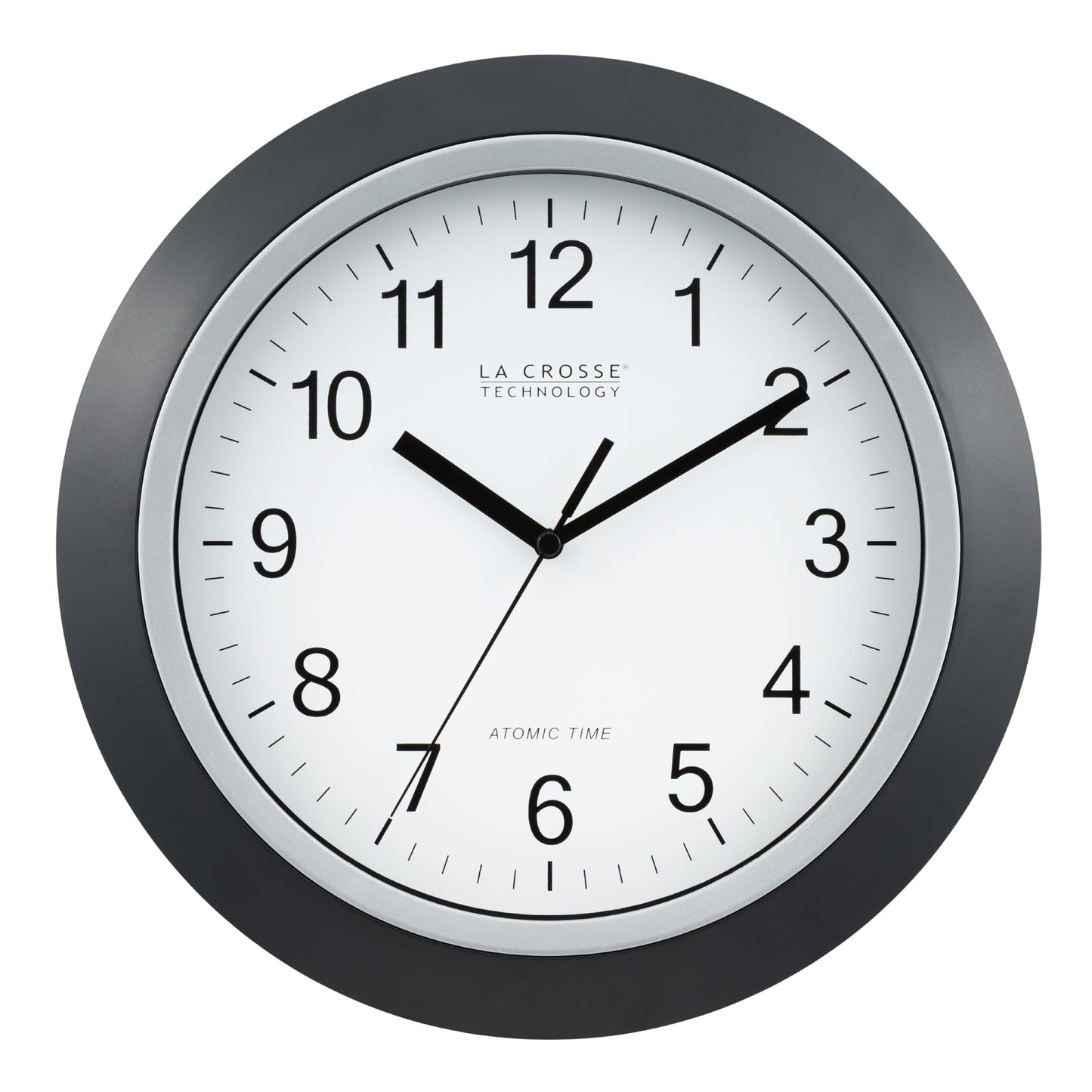 La Crosse Technology WT-3129B 12-Inch Atomic Analog Wall Clock (Black)