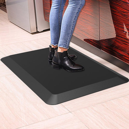 1" Extra Thick Anti Fatigue Floor Mat,Kitchen Mat, Standing Desk Mat –Ergonomic Comfort at Home, Office, Garage, Sink - 140D Advanced PU Foam (20'' x 30'',Black)