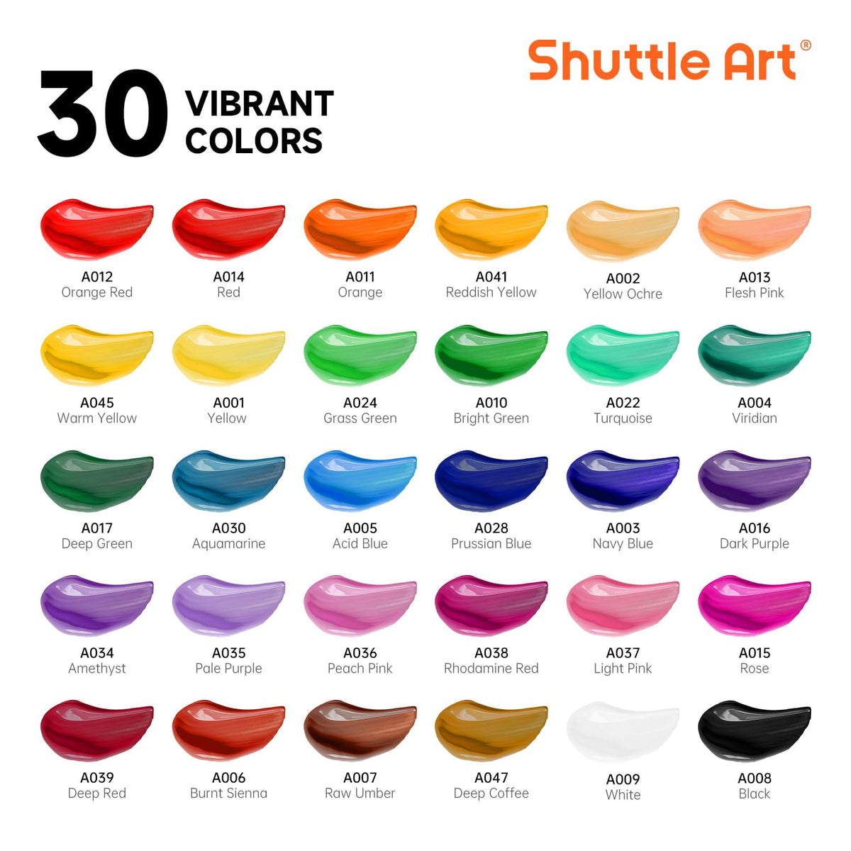 Shuttle Art 66 Pack Acrylic Paint Set, Acrylic Painting Set with 30 Colors Acrylic Paint, Wooden Easel, Painting Canvas, Paint Brushes, Palettes, Art Painting Supplies for Kids Adults Beginner Artists