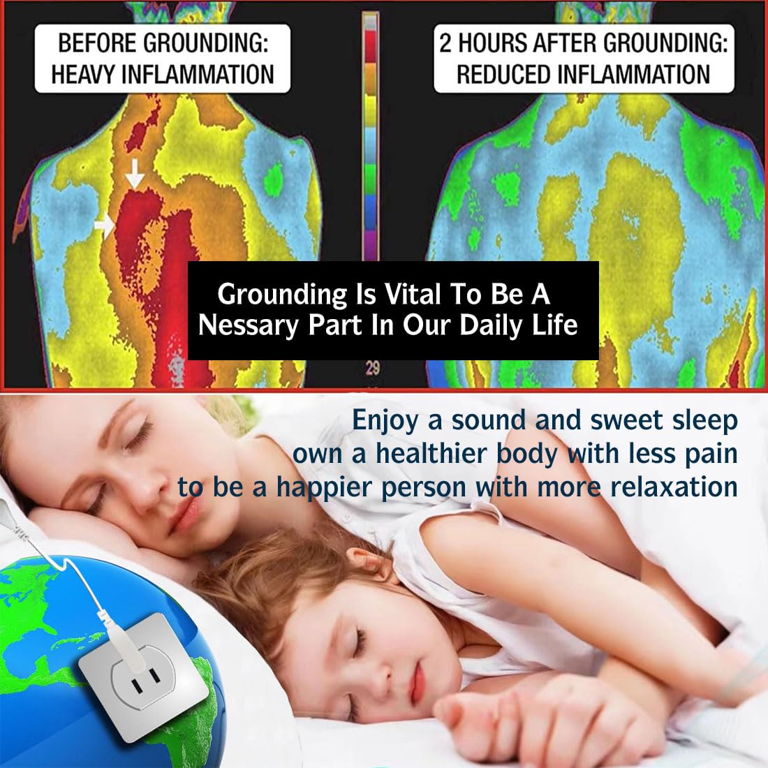 Grounding Mat for Bed, 10% Silver Grounding Sheets for Sleep Support, Wellness, Relaxation, Earth Sheet Twin XL for Office Indoor(36IN 91IN)