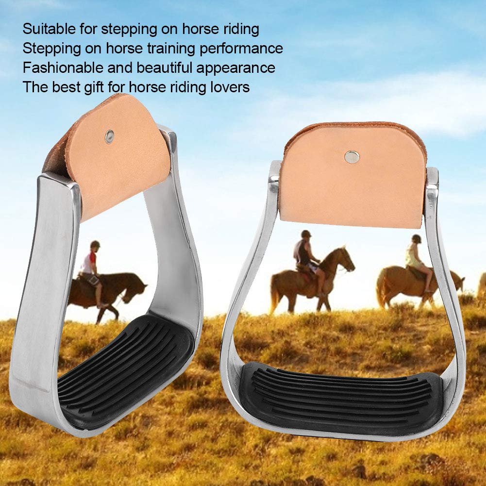 Horse Riding Stirrups Western Saddle Tack Aluminum Cushioned Stirrups for Horse Riding and Training