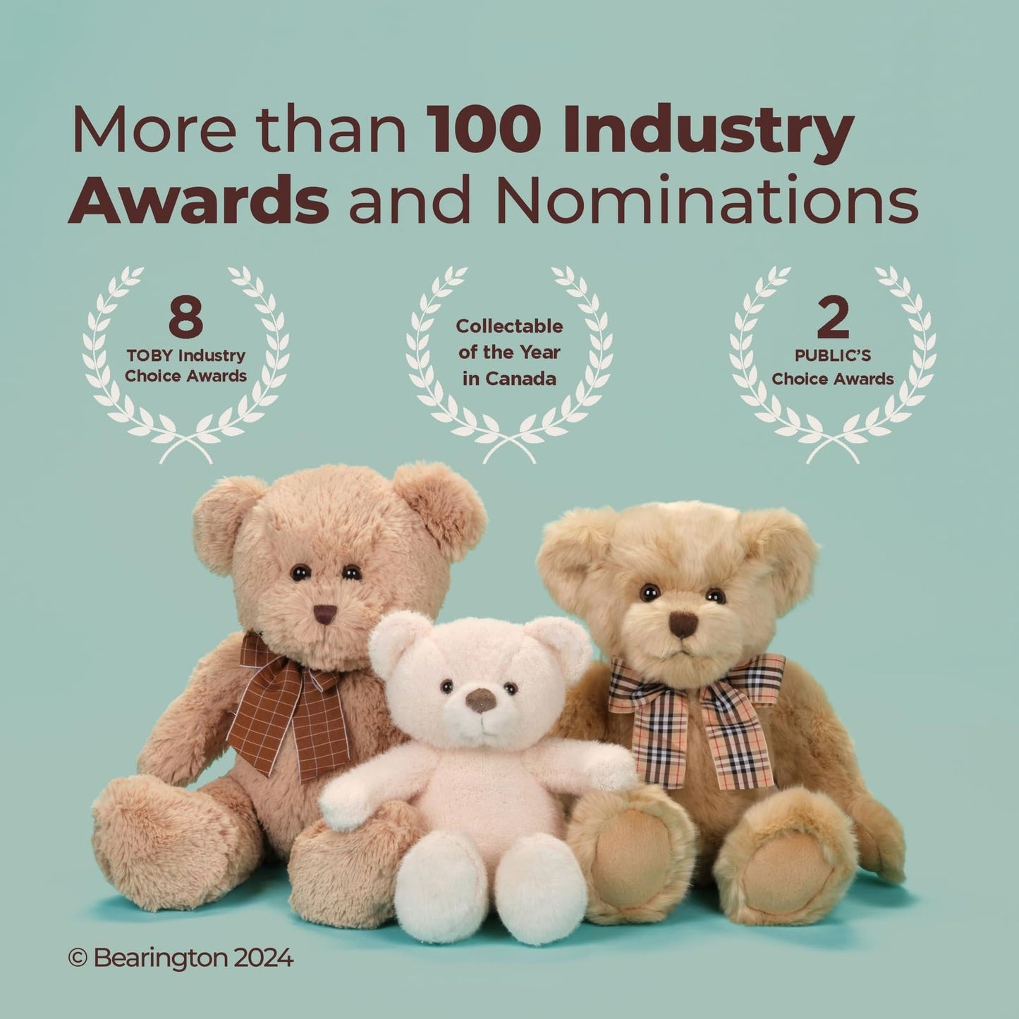 Bearington Doodles Labradoodle Plush Stuffed Animal Puppy Dog, 13"