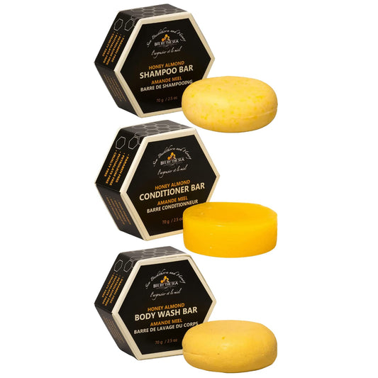 Bee By the Sea Eco Bar Variety Pack (Shampoo, Conditioner and Body Wash)