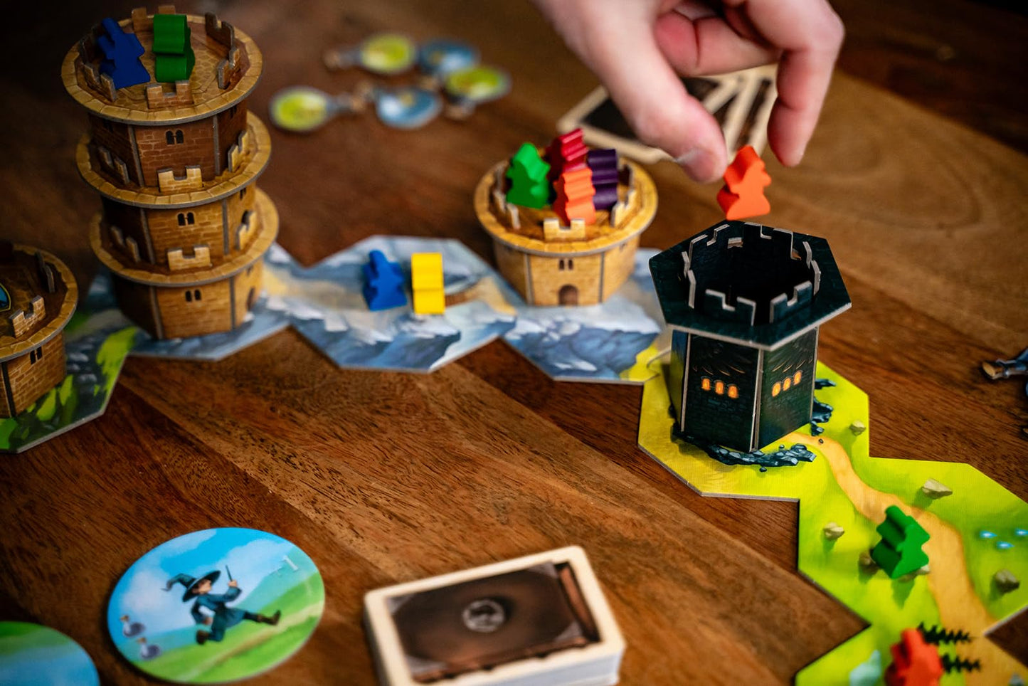 Capstone Games Wandering Towers - Capstone Games, A Game About Trapping Wizards, Movement & Magic, Ages 10+, 1-6 Players, 30 Mins