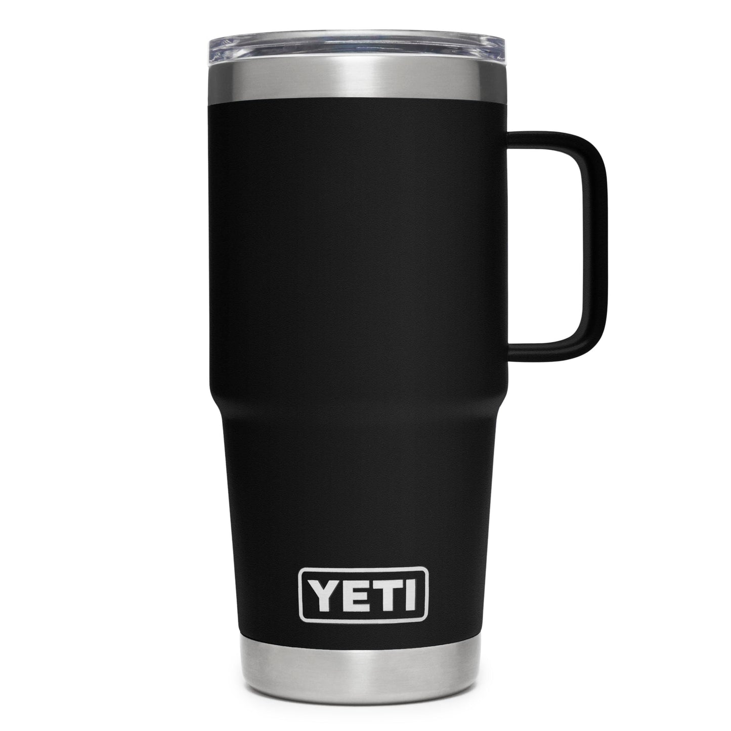 YETI Rambler 20 oz Travel Mug, Stainless Steel, Vacuum Insulated with Stronghold Lid, Black