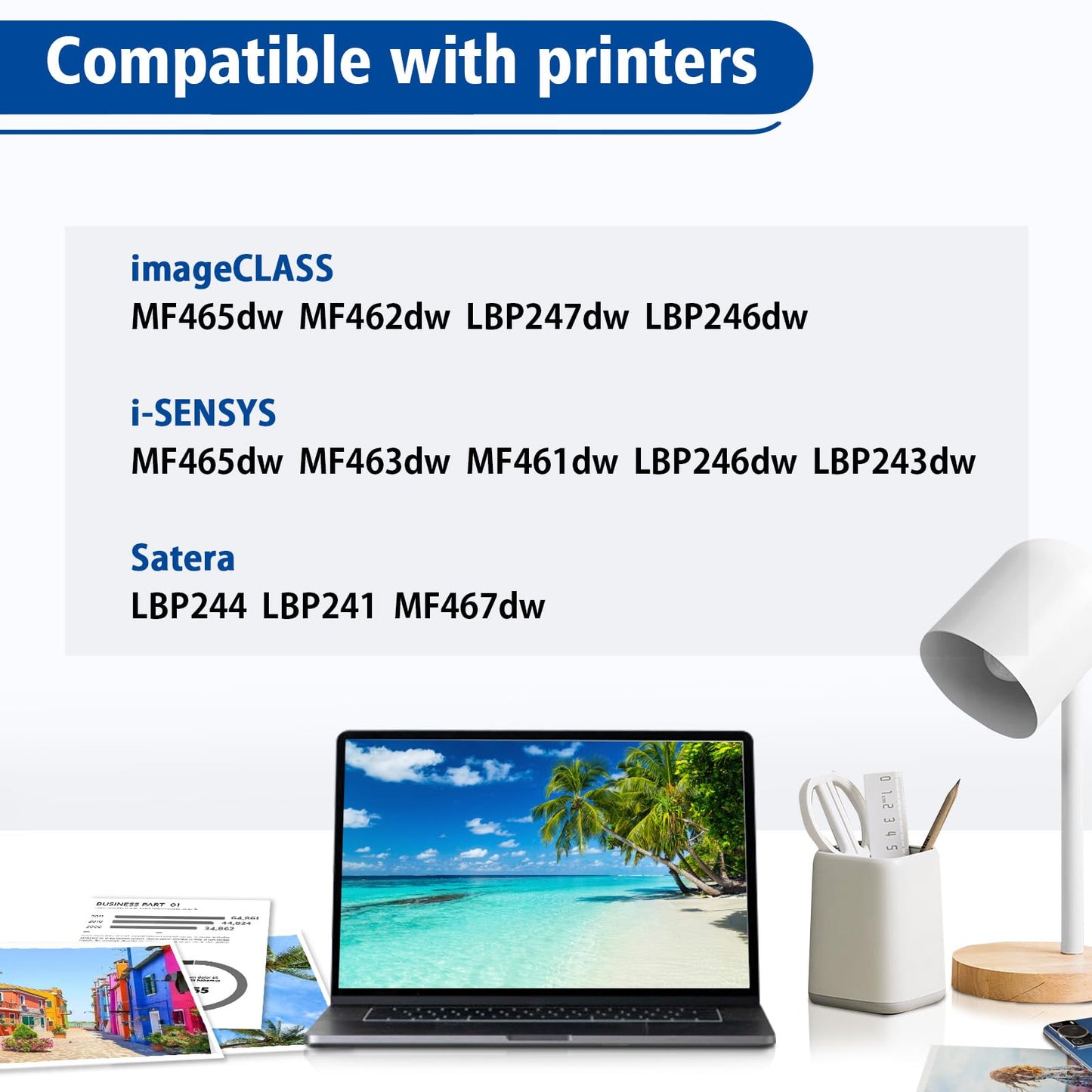 070 Toner Cartridge 5640C001 Replacement for Canon 070 070H Work with ImageCLASS MF460 MF462dw MF465dw LBP240 LBP246dw LBP247dw Printers High Capacity 3000Pages (Black x 1)