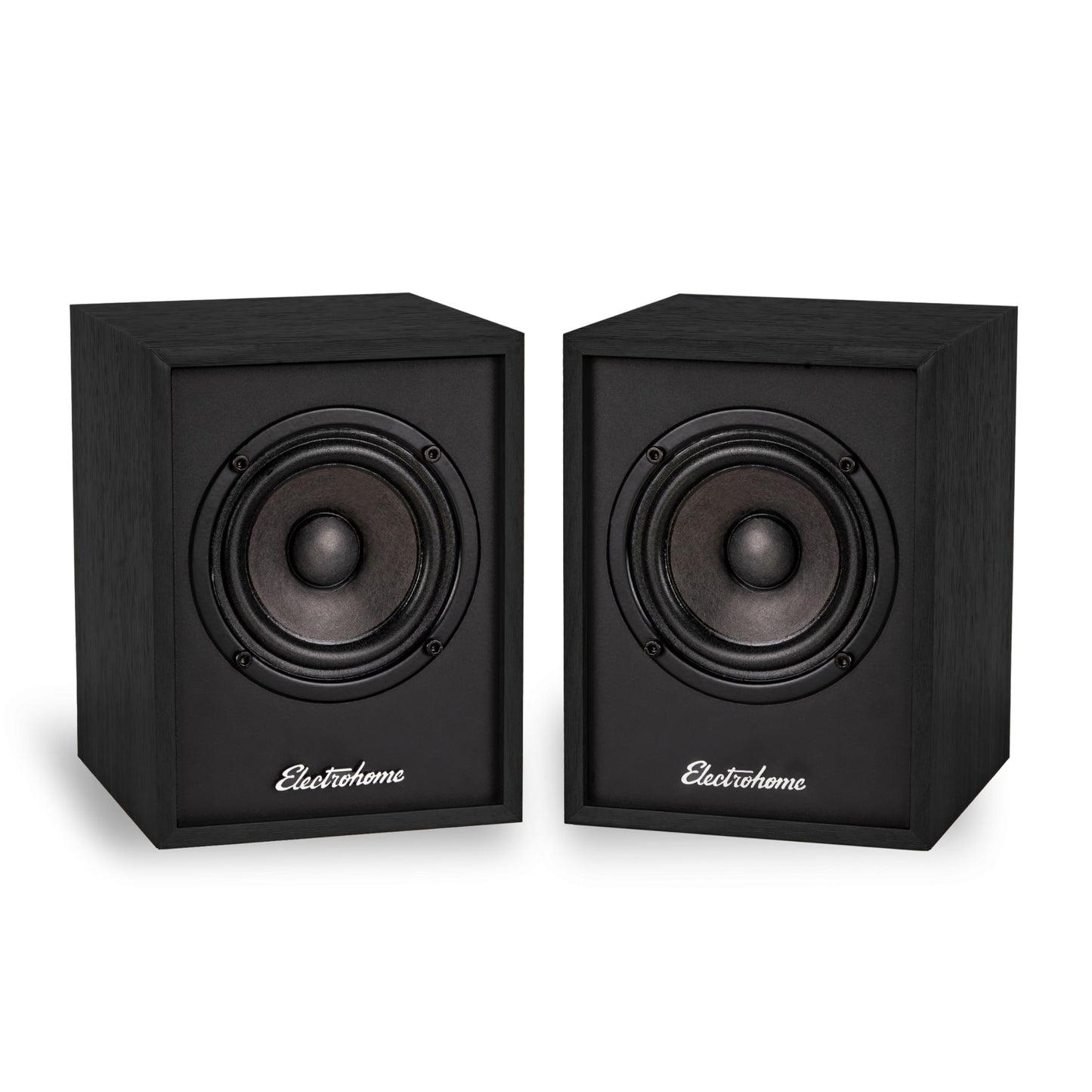 Electrohome Huntley Powered Bookshelf Speakers with Built-in Amplifier and 3" Drivers for Turntable, TV, PC and Wireless Music Streaming Featuring Bluetooth 5, RCA and Aux (EB10B)