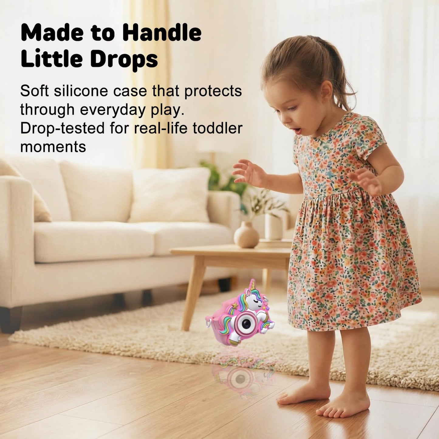 Kids Camera for Girls Toys Gifts: 3 4 5 Year Old Girl Gifts Small Children Selfie Digital Pink Camera for Kids, Christmas Birthday Gift for Girls Toy Cameras for Toddlers Age 3-5, 32G SD Card Included