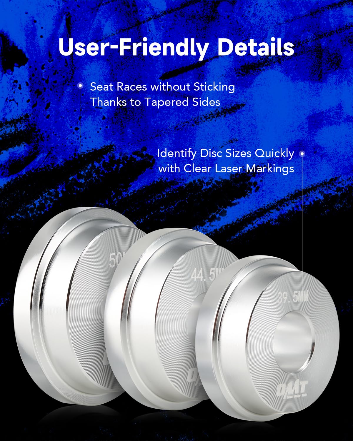 Orion Motor Tech Bearing Press Kit, 10pc Bearing Race and Seal Driver Set with Seal Driver and 9 Bearing Adapters, Seal Installer Bearing Driver Kit for Bearing Installation, with Blue Case