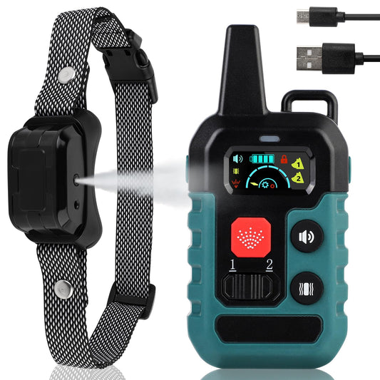 Citronella Bark Collar for Dogs,No Shock Safe Humane Stop Barking Device, Dog Training Anti Bark Collar with Remote, 3 Modes Spray/Vibration/Sound 1000FT Control Range for S/M/L Dogs