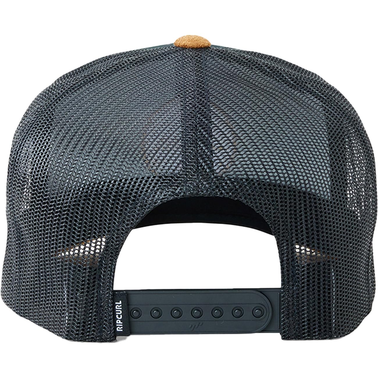 Rip Curl Icons Trucker Hat, Mesh Back Cap Snapback for Men, Adjustable, Black/Tan 243, One Size