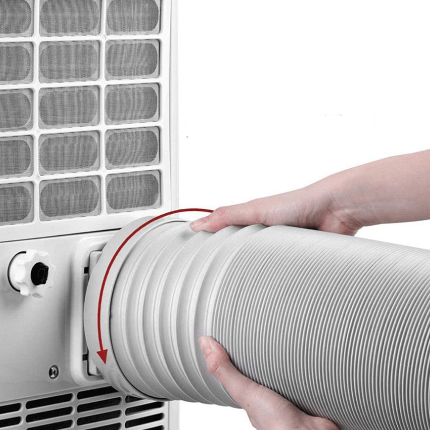 Portable Air Conditioner Hose, 78.7 Inch Long 5.9 Inch Diameter AC Exhaust Vent Flexible Exhaust Hose for Air Conditioner Counter Replacement or Extension Tube