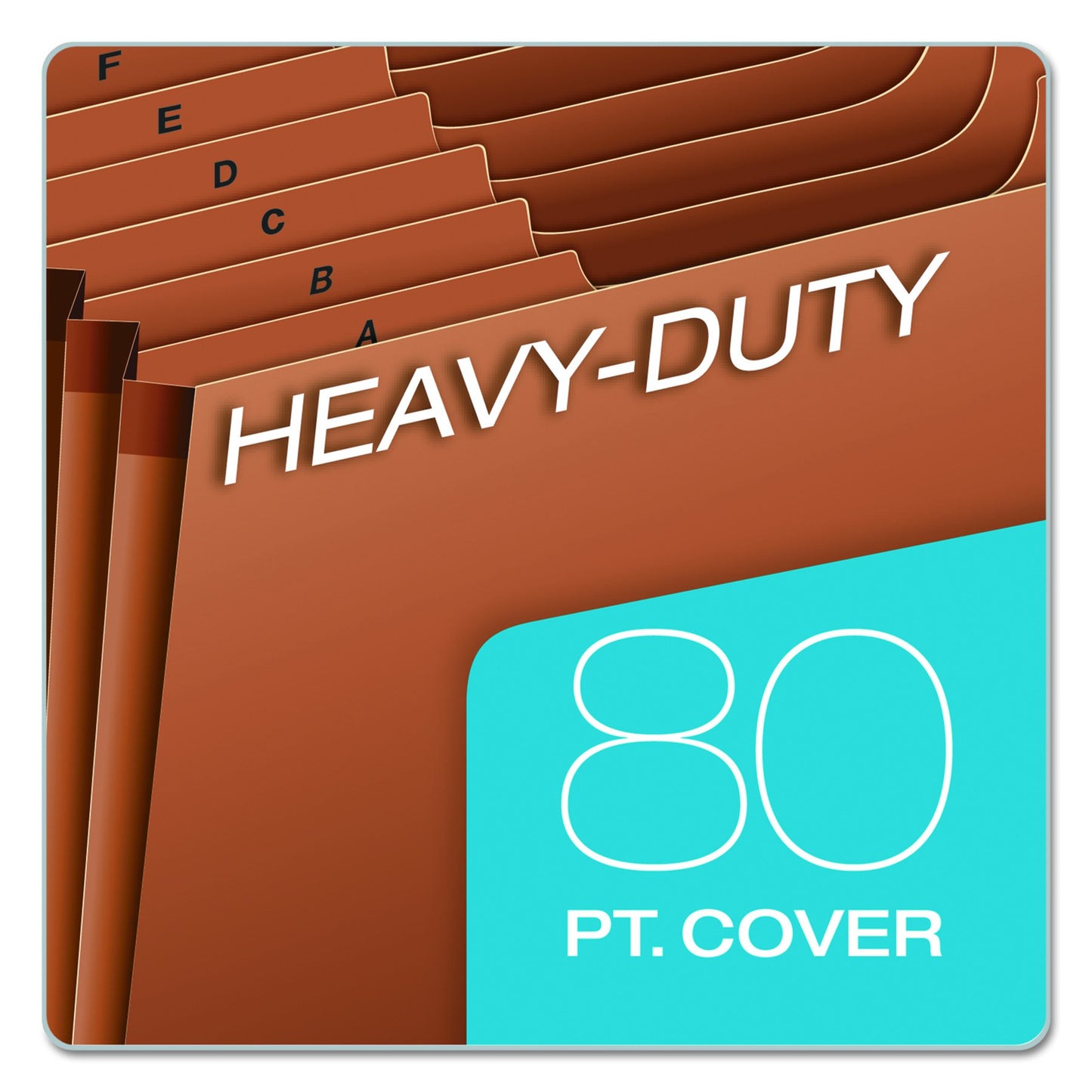 Globe-Weis Heavy-Duty Expanding File, Open Top, 31 Pockets, 1-31 Index, Letter Size, Brown (R217DHD)