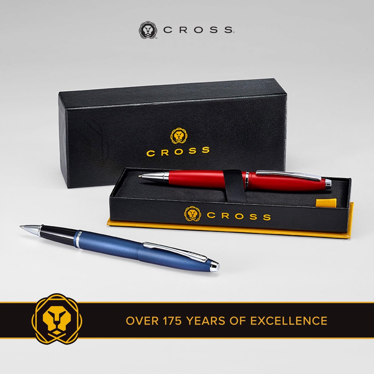 Cross Calais Matte Metallic Midnight Blue Rollerball Pen in Premium Gift Box