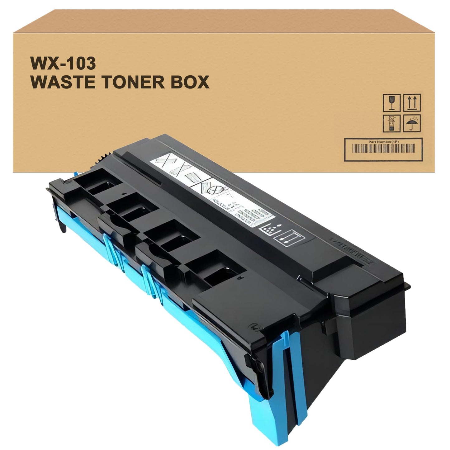 LCL Compatible Waste Toner Container for Konica Minolta WX-103 A4NN-WY3 A4NN-WY1 A4NN-OY2 A4NN-WY3 (1-Pack) for Bizhub 224e 284e 308 364e 368 454e 458 554e 558 C224 C258 C284 C554e C558 C658 Printers