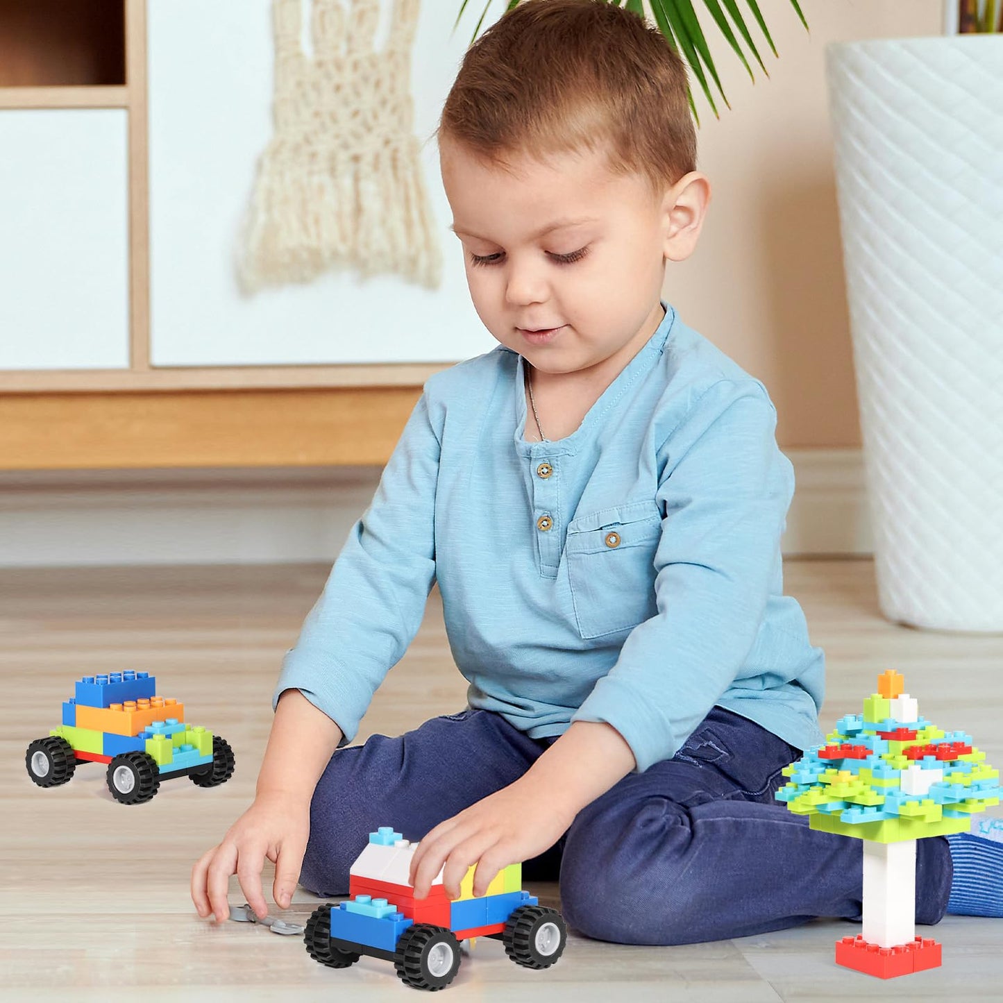 1500 Pieces Building Bricks for Kids with Doors,Windows,Wheels,Tires,Axles, Classic Building Bulk Blocks Compatible with All Major Brands for Boys Girls Ages 3 4 5 6 7 8 9 10 Year Old