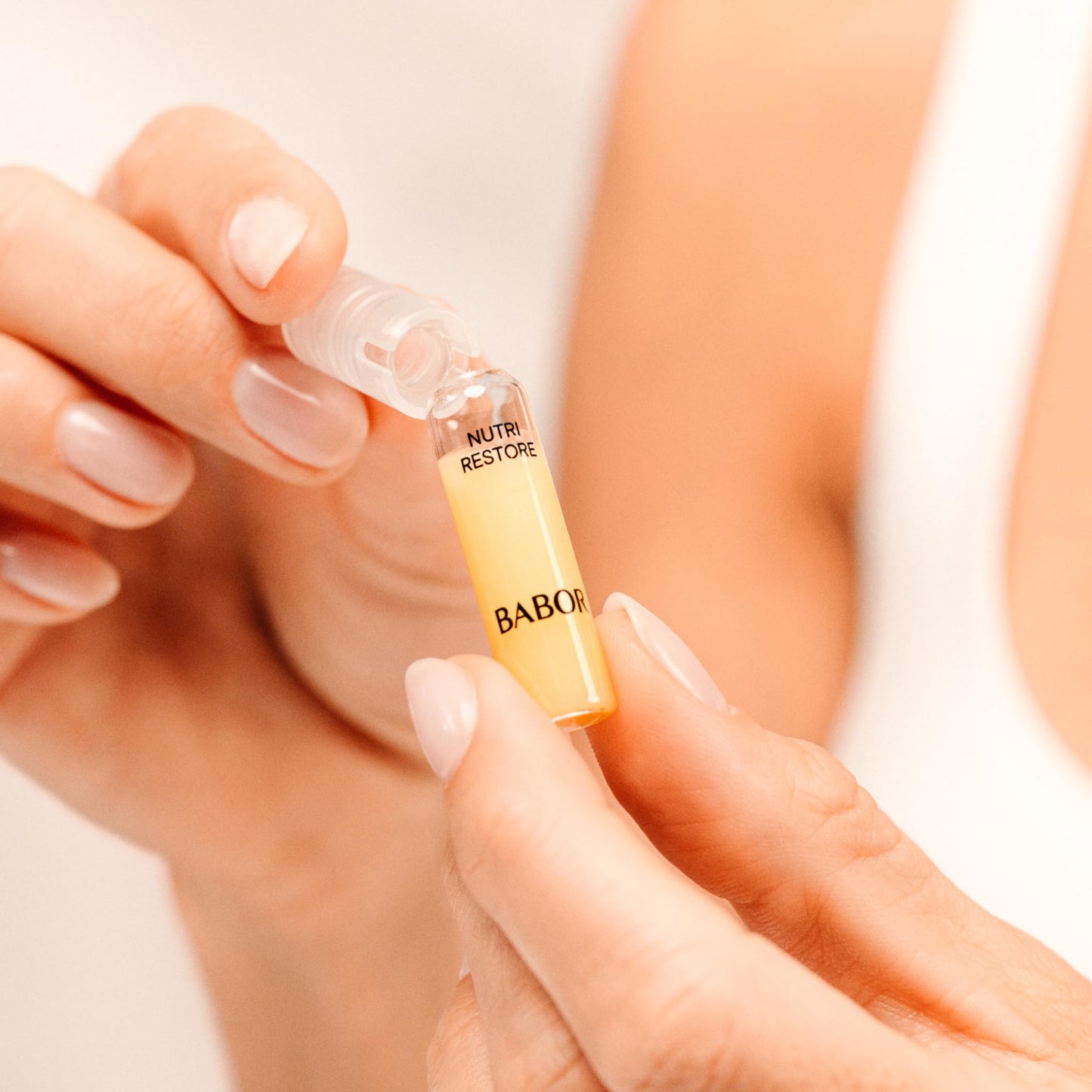 BABOR Nutri Restore Restorative Serum Ampoules for the Face, for Intensely Nourished and Healthy Skin, Vegan Formula, with Amino Acids and Argan Oil, Ampoule Concentrates, 7 x 2 ml