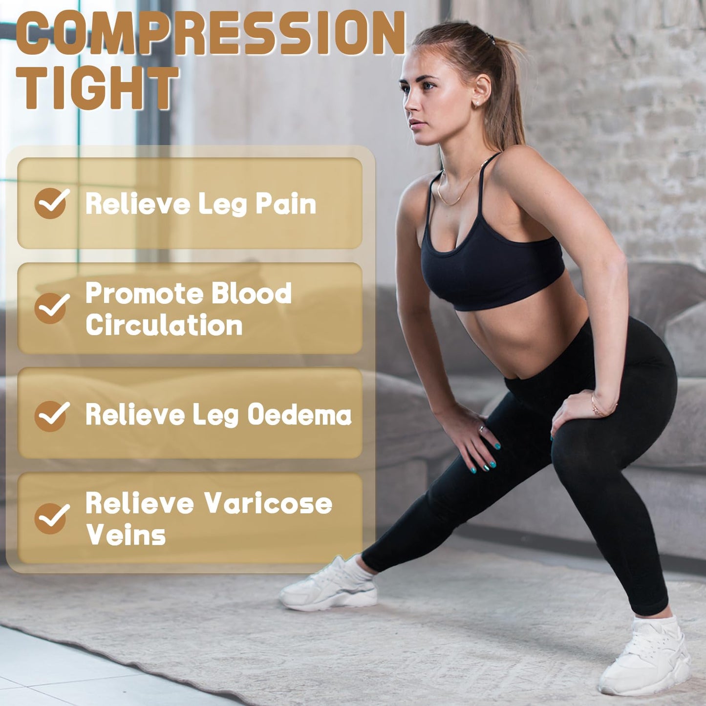 Beister Medical Compression Leggings Women & Men 15-20mmHg Opaque Footless Waist High Compression Stockings & Thighs, Circulation Support Pressure Pantyhose for lipedema, Varicose Veins, Oedema, DVT