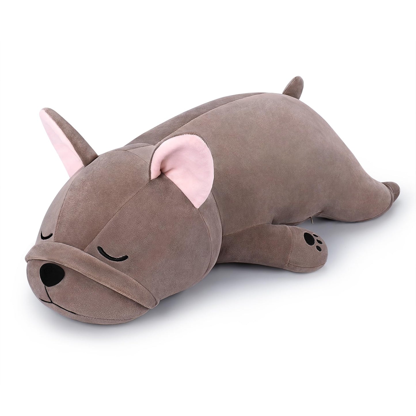 Auspicious Beginning 30'' Giant French Bulldog Plush Stuffed Animal - Large Sleeping Dog Plush Pillow, Plushie Toy for Birthday Gifts, Kids, Girls, Boys