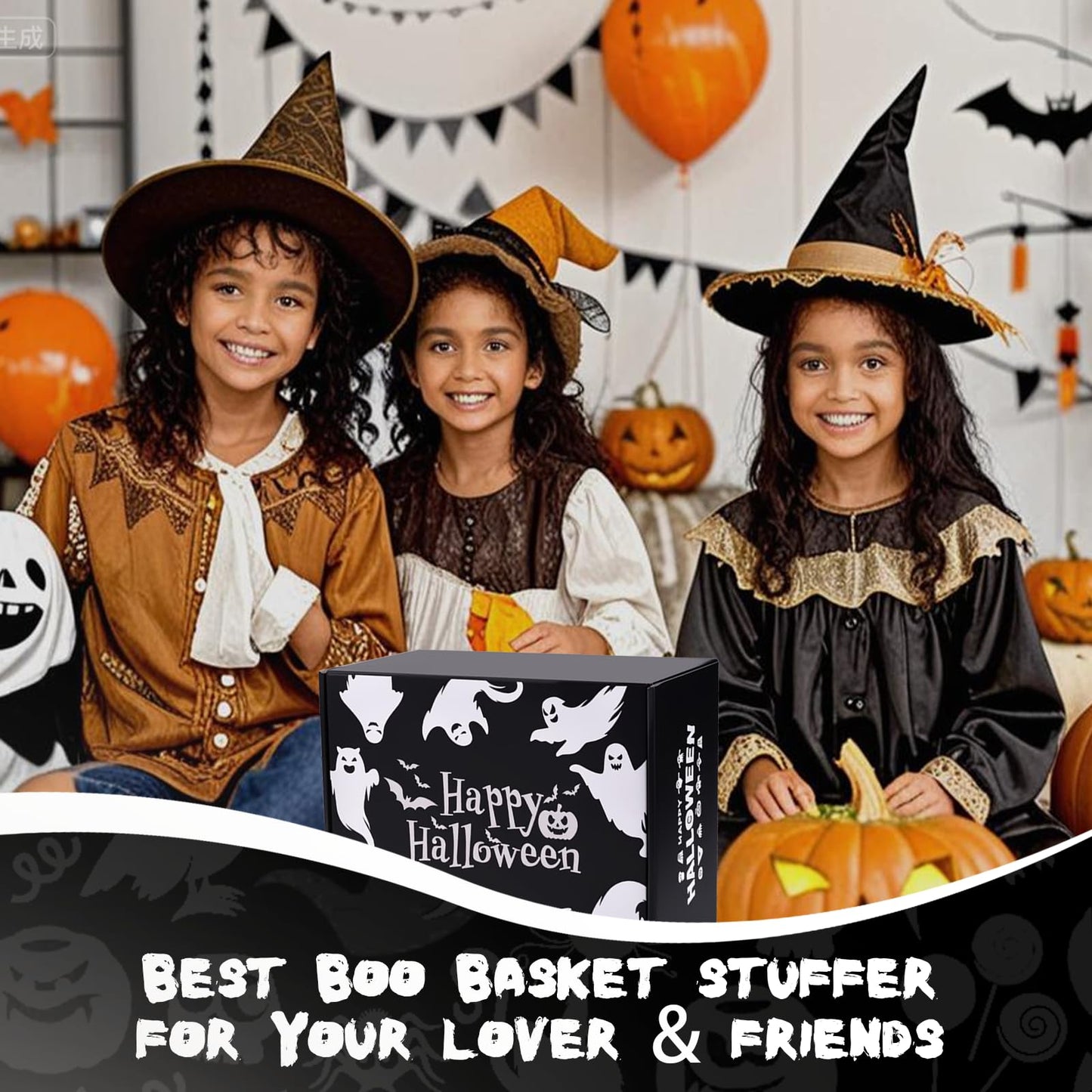 Boo Basket Stuffers for Women Teens - 11Pcs Halloween Boo Basket Stuffers Gift Ideas with Ghost Blanket Cauldron Mug Socks & Spa Gifts for Women Teen Girls