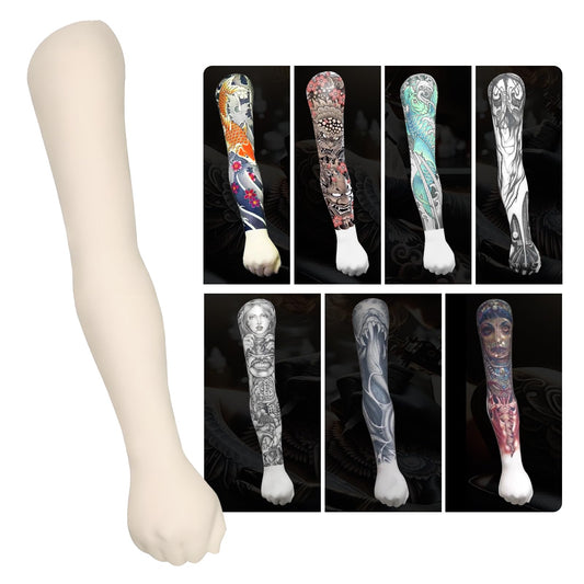 2 MM Professional Silicone Tattoo Practice Arm-Realistic Fake Skin,1:1 Simulation Arm, Store Decoration, for Tattoo Beginners And Artists(WHITE)