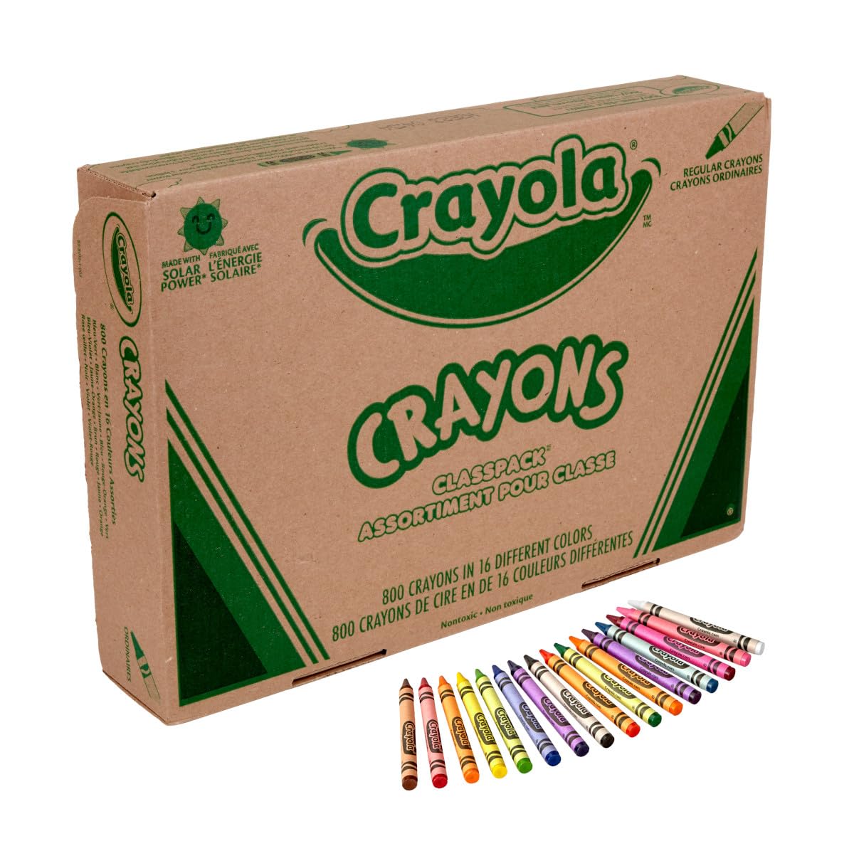 Crayola Crayon Classpack, School Supplies, 16 Colors (50 Each), 800 Ct, Standard