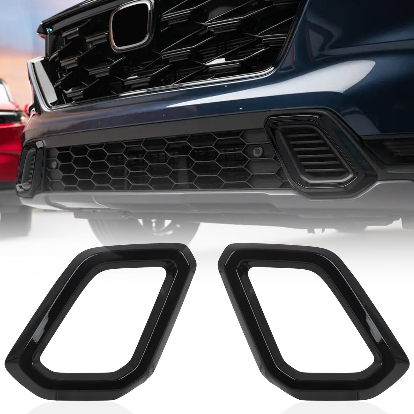 CTH for Honda CR-V Sport Touring 2023-2026 Front Bumper Guard Grid Lower Side Air Intake Air Vent Outlet Decorative Cover Trim Car Accessories 2pcs