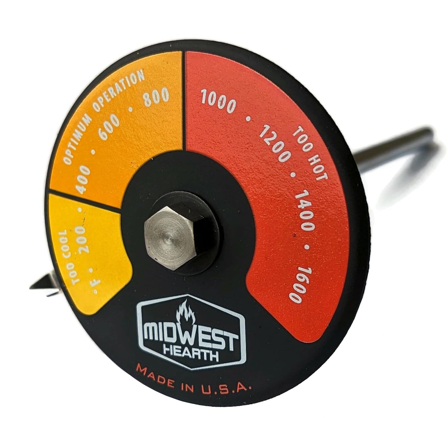 Lingtoolator th Probe Thermometer for Wood Stove with Double Wall F