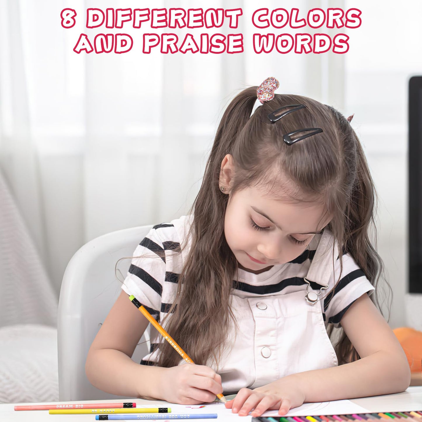 100 Pcs Inspirational Pencils Color Changing Mood Pencil Motivational Pencils with Motivational Sayings for Classroom, Colorful Pencils Mood Pencil HB Changing Pencil for Kids Classroom Student Reward