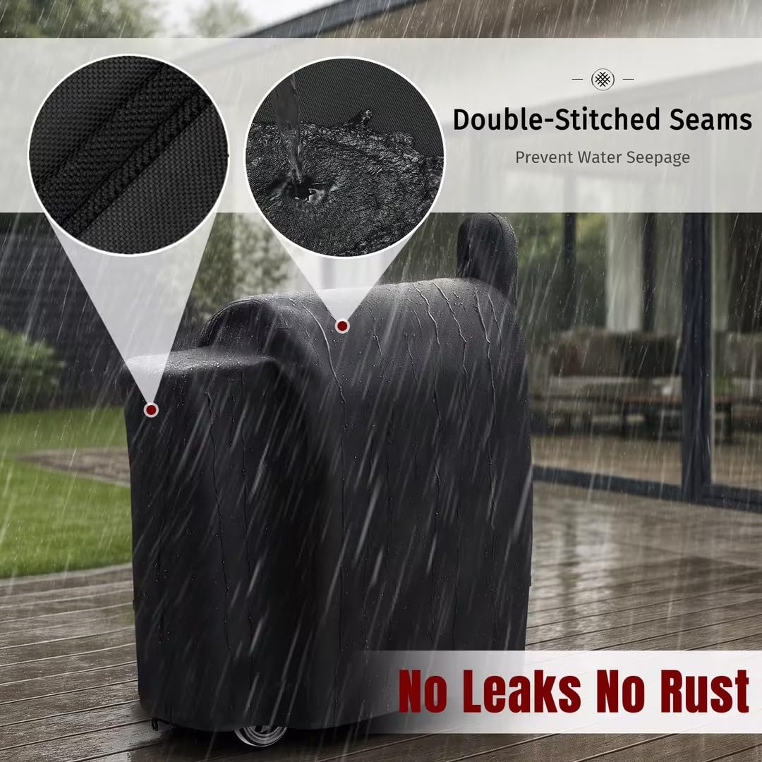 Upgraded Grill Cover for Traeger Pro Series 575/22, Sturdy & Waterproof, Special Zipper Design, Easy to Put On and Take Off