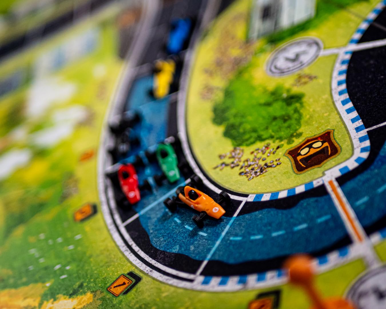 Heat - Pedal to the Metal: Heavy Rain (English) - Board Games - Strategy/Expansion - Race Through Rain and Chicanes - Ages 10+ - 1 to 7 Players - 45 to 60 Minute Playtime - Made by Asmodee