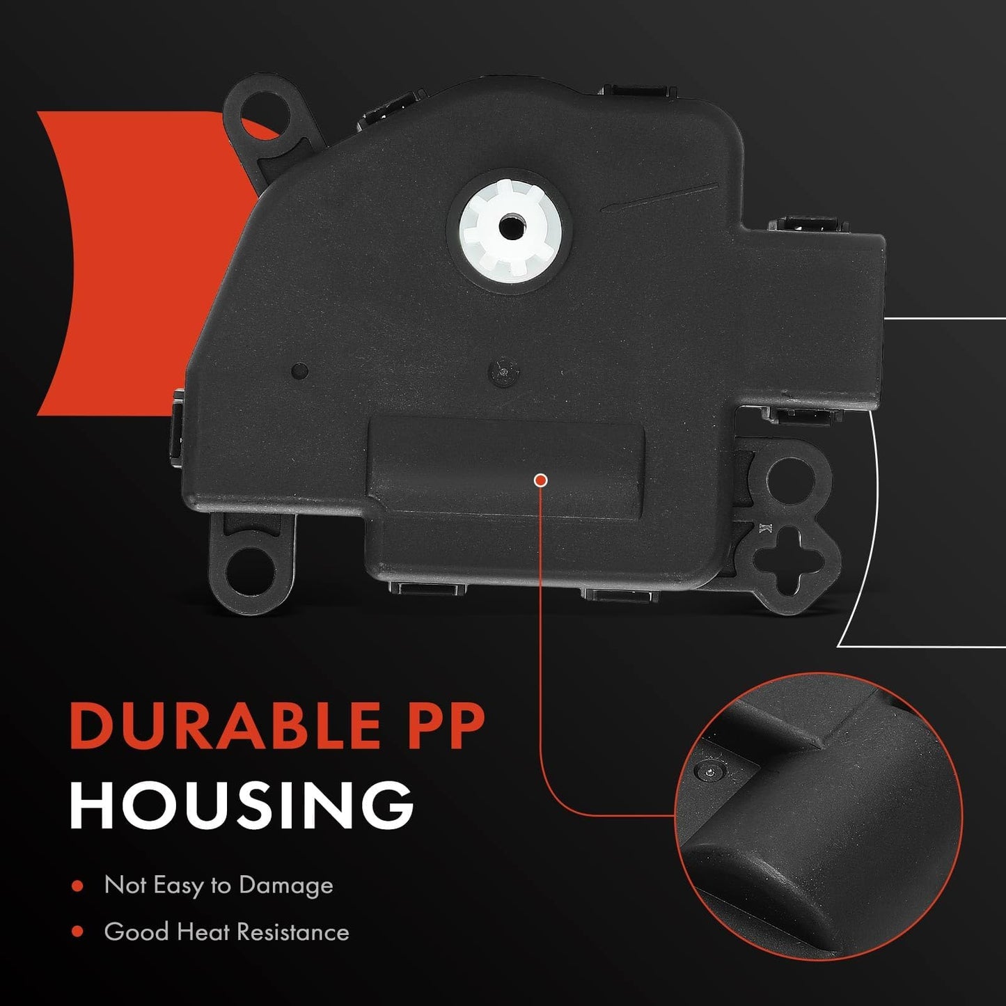 A-Premium HVAC Heater Blend Door Actuator Compatible with Jeep Wrangler, Wrangler JK, Compass, Patriot & Dodge Journey, Durango, Avenger, Caliber & Chrysler 200, Sebring, Aspen & Ram ProMaster 1500