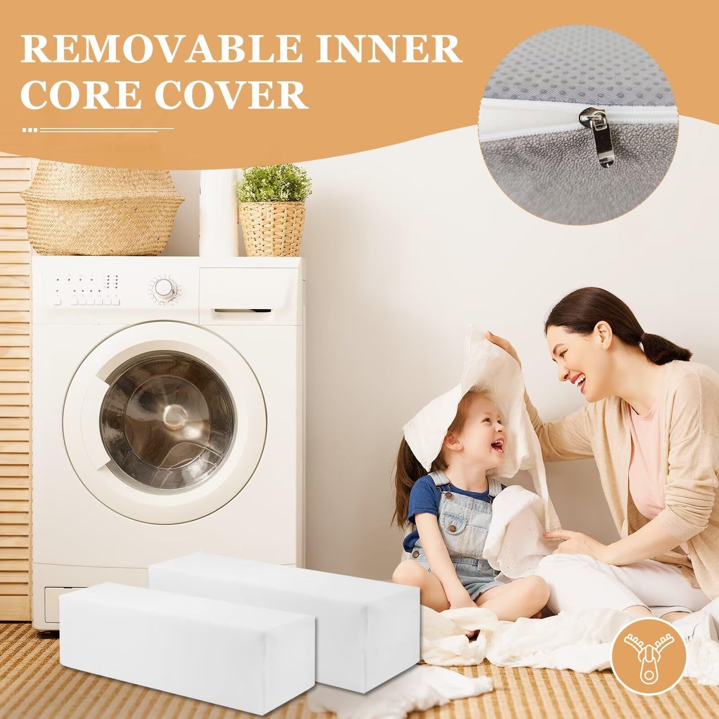 2 Pack Couch Arm Rest Pillow, Leatharie Waterproof Cover, High Density Foam Armrest Cushion, Headboard Cushion Elbow Support for Sofa Bed and Armchair,Dark Gray,8x8x20in