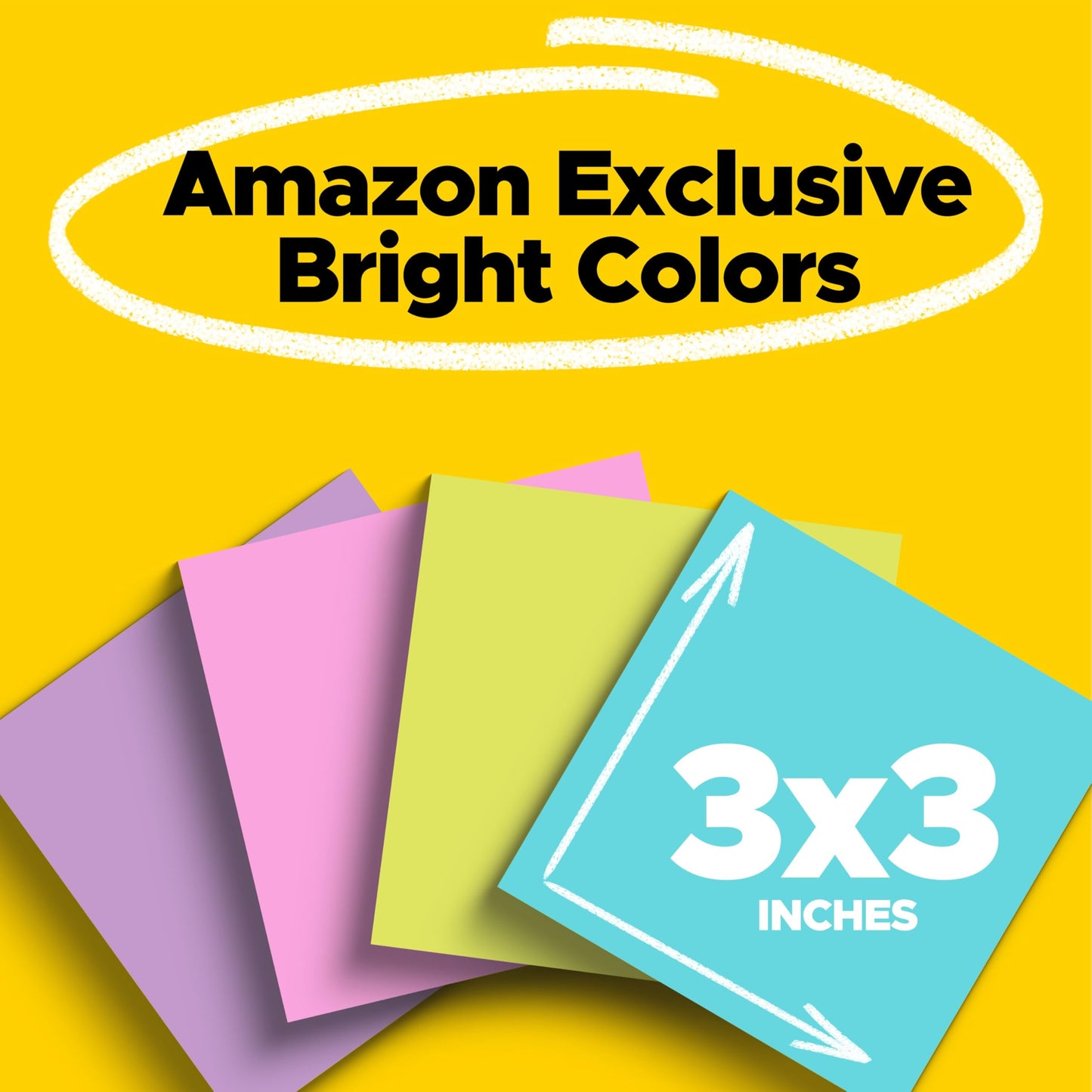 Post-it Super Sticky Notes, 3x3 in, 24 Pads/Pack, 70 Sheets/Pad, Assorted Bright Colors, Aqua Splash, Acid Lime, Tropical Pink and Iris Infusion (654-24SSMXSIOC)