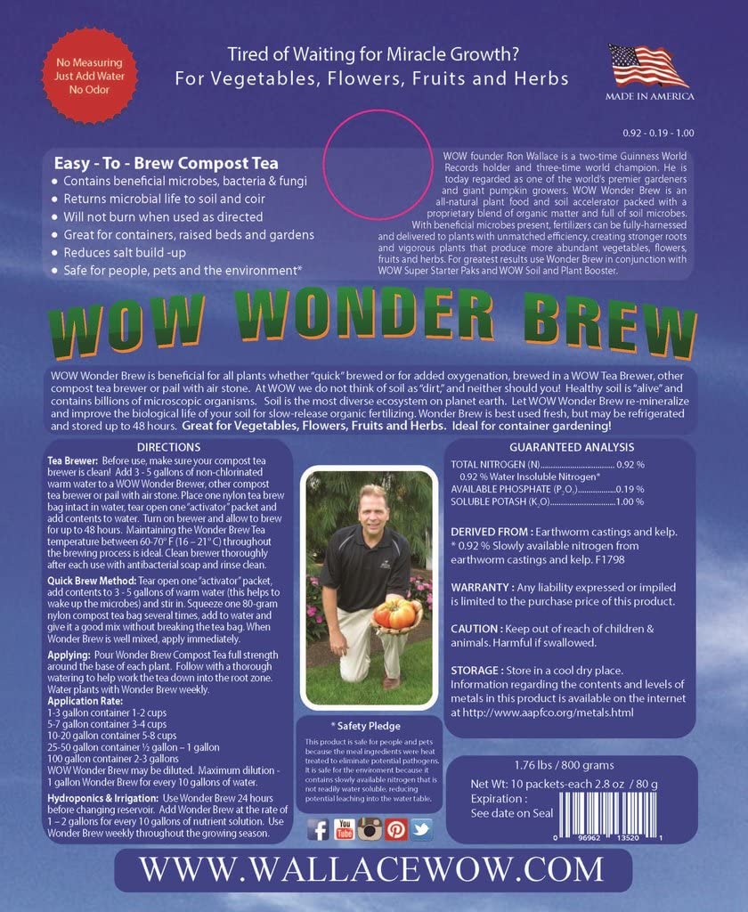 Wow Wonder Brew Compost Tea 80 Gram