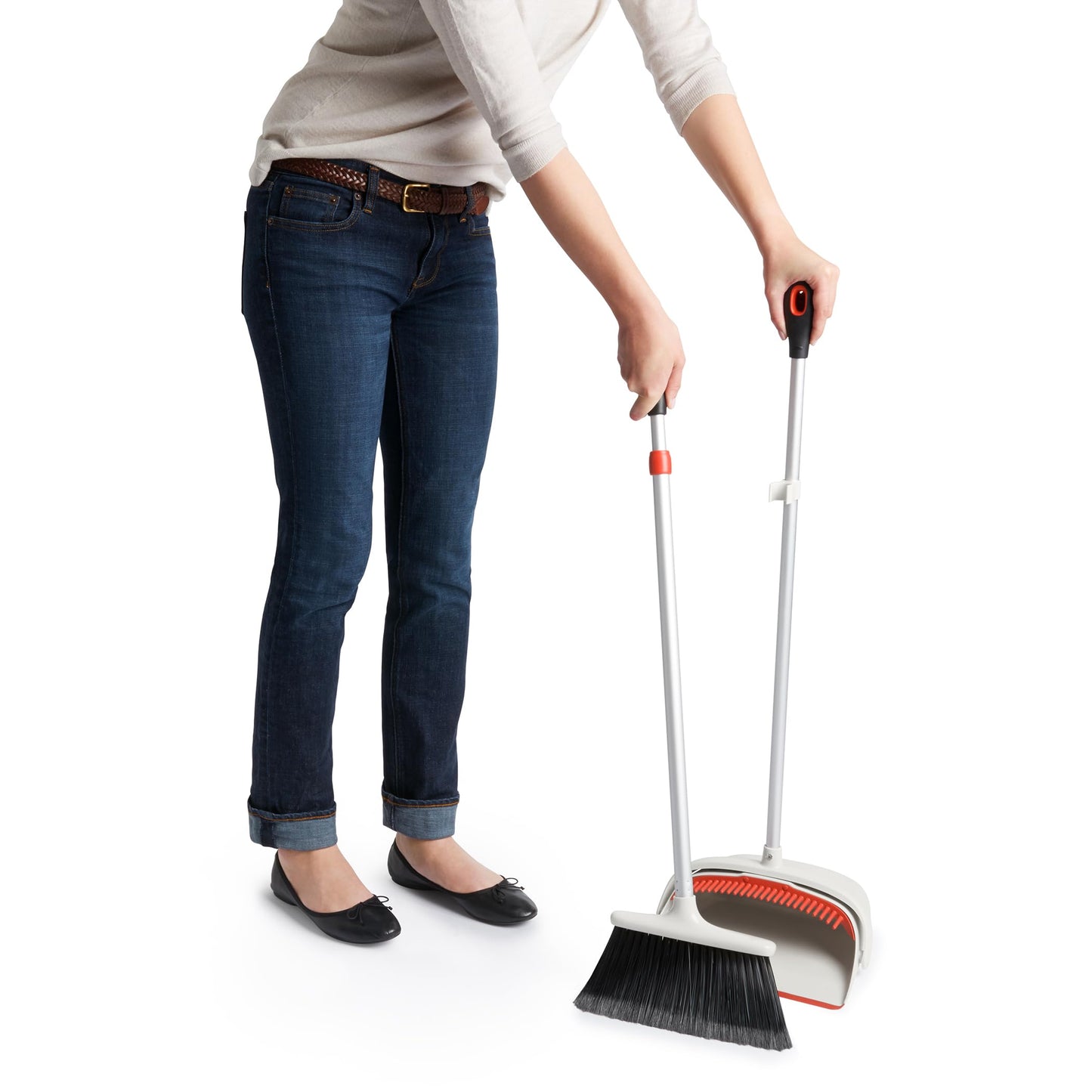 OXO Large Upright Sweep Set, Off-White, 8.5" - 12"