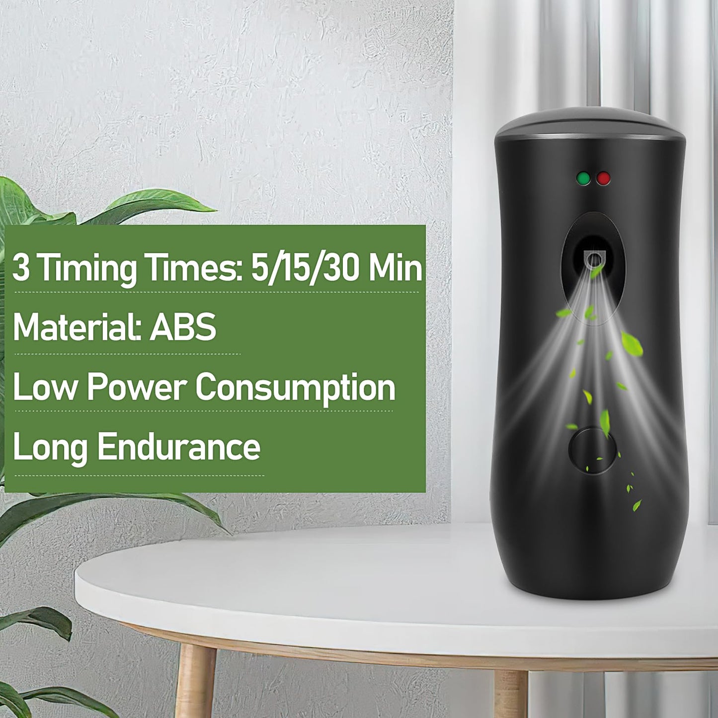 6 Pack Automatic Air Freshener Spray for Home, Fragrance Dispenser Wall Mounted or Free Standing Adjustable Aroma Machines Multiple Time Scent Sprayer for Bedrooms, Offices and Commercial Places
