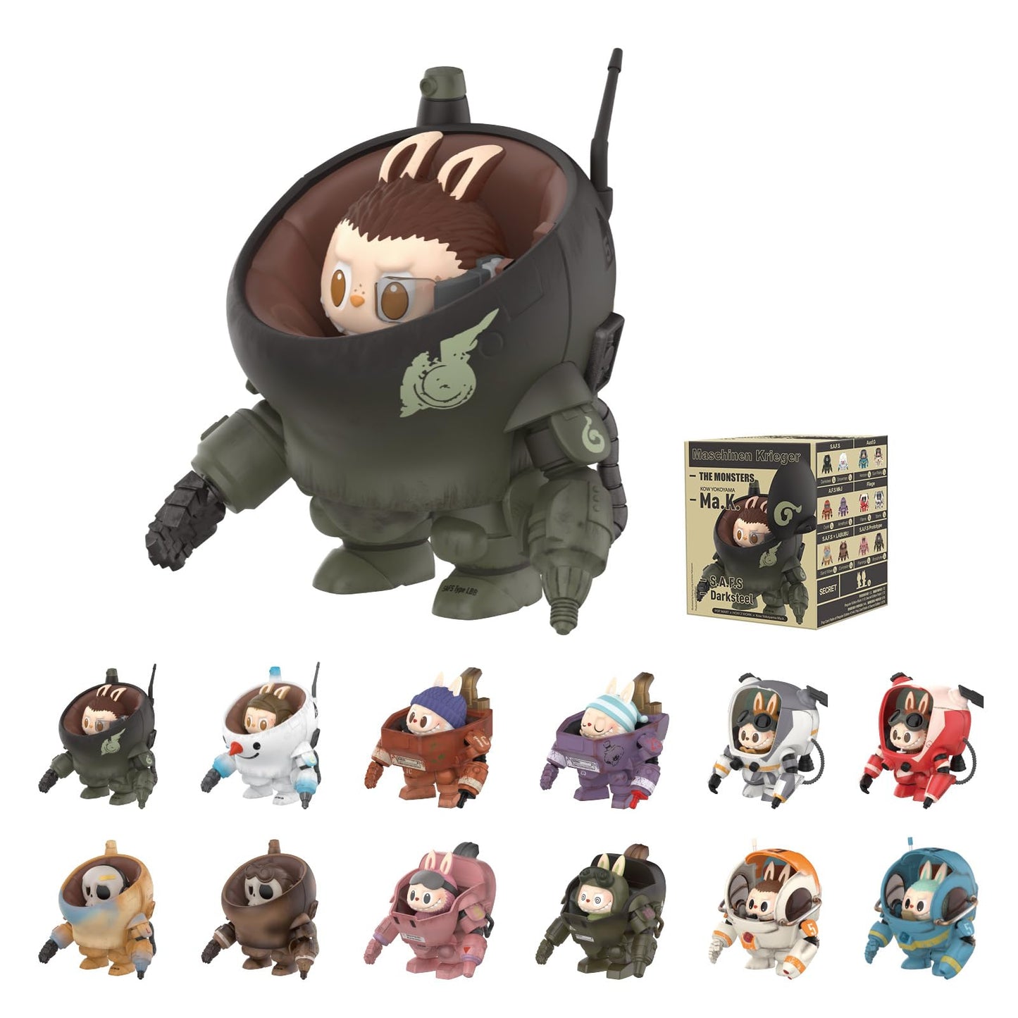 POP MART The Monsters × Kow Yokoyama Ma.K. Series, LABUBU Blind Box Figures, Random Design Action Figures Collectible Toys Home Decorations, Holiday Birthday Gifts for Girls and Boys, Single Box